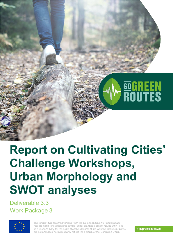 Report on Cultivating Cities' Challenge Workshops, Urban Morphology and SWOT analyses
